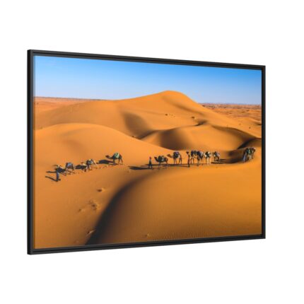 Gold Sand Dunes Framed Canvas