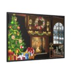Christmas Winter Framed Canvas