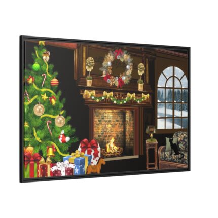 Christmas Winter Framed Canvas