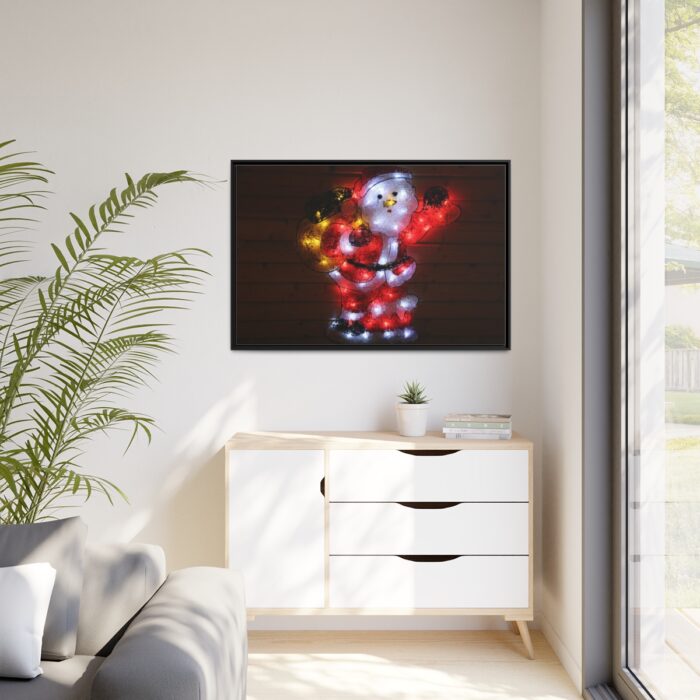 Santa Claus on Christmas Framed Canvas - Image 4