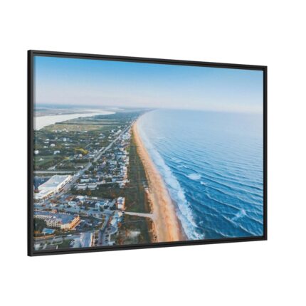 Ocean in St. Augustine, Florida, United States Framed Canvas