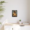 Woman With Flowers Framed Canvas