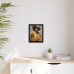 Woman With Flowers Framed Canvas - Image 14