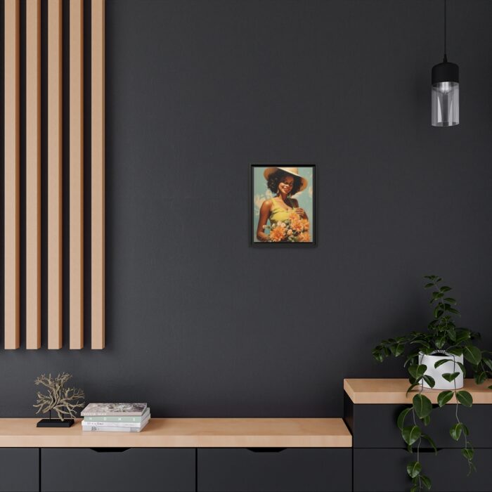 Woman With Flowers Framed Canvas - Image 15