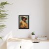 Woman With Flowers Framed Canvas