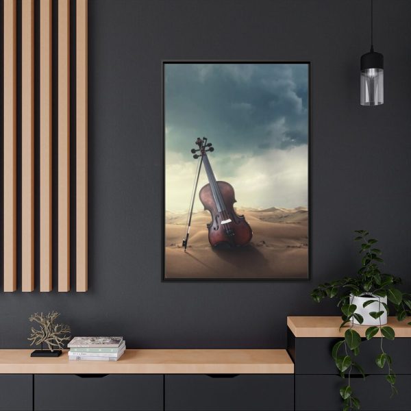 88299-39.jpg Violin Deser Framed Canvas