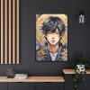 88299-49.jpg Boy Drawn In Watercolor Framed Canvas