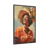 88299-50.jpg Senior African American Woman Framed Canvas