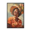 88299-51.jpg Senior African American Woman Framed Canvas