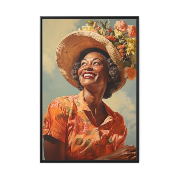 88299-51.jpg Senior African American Woman Framed Canvas