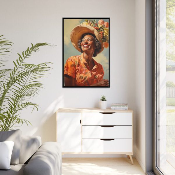88299-53.jpg Senior African American Woman Framed Canvas