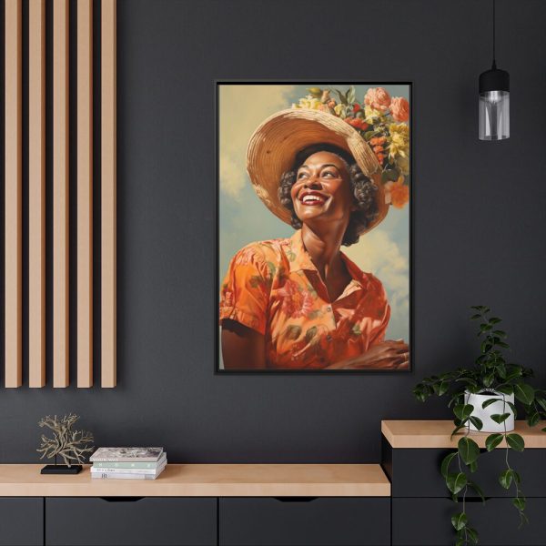 88299-54.jpg Senior African American Woman Framed Canvas