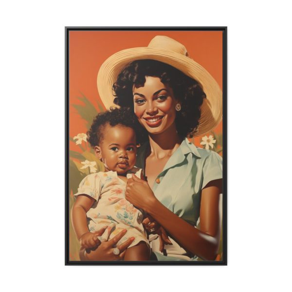 88299-56.jpg African American Woman Art Framed Canvas