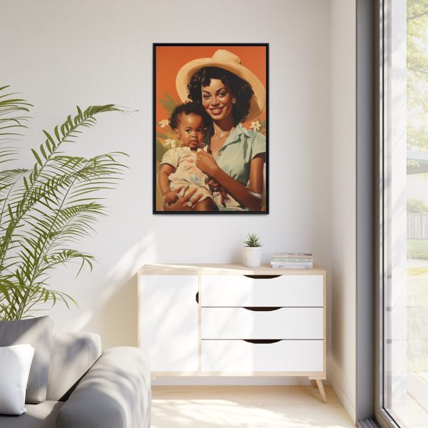 88299-58.jpg African American Woman Art Framed Canvas