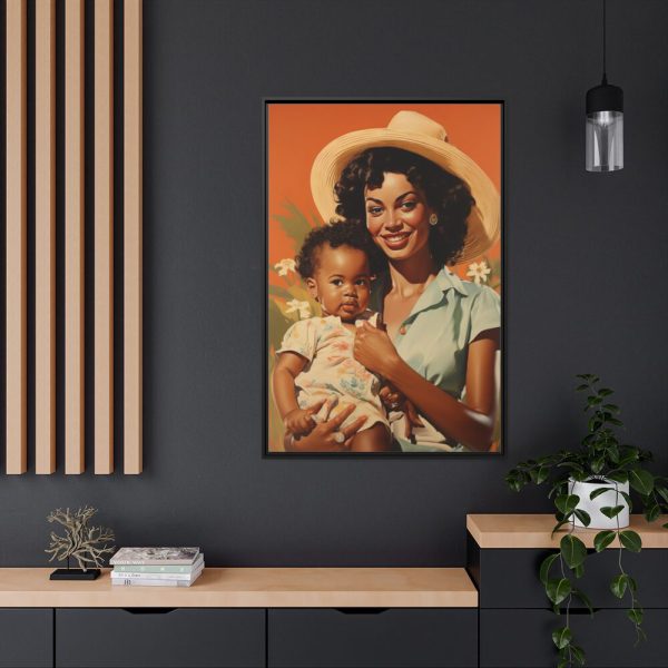 88299-59.jpg African American Woman Art Framed Canvas
