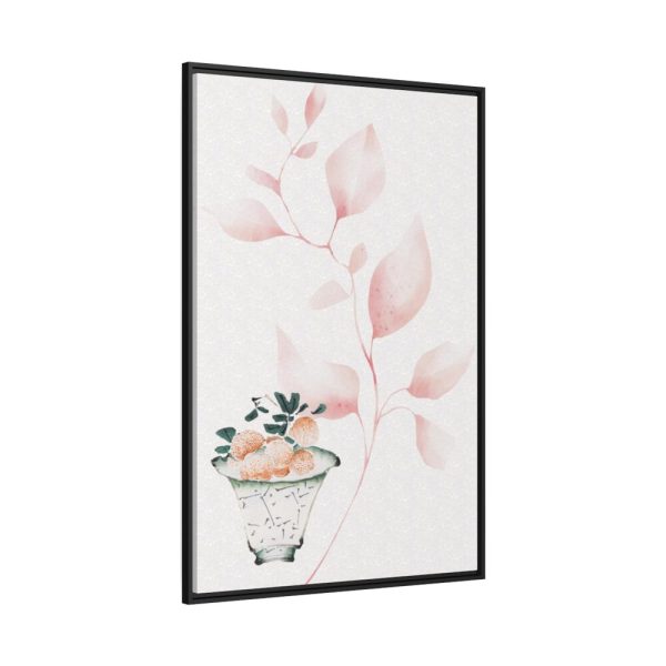 88299-75.jpg Vintage Lychee Bowl Illustration Framed Canvas