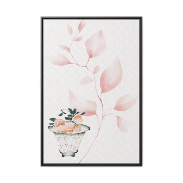 88299-76.jpg Vintage Lychee Bowl Illustration Framed Canvas