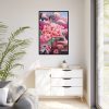 Valentine Love Flower Truck Gnome Framed Canvas