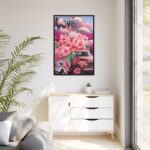 Valentine Love Flower Truck Gnome Framed Canvas - Image 4