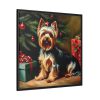 88302-100.jpg Yorkshire Terrier Vintage Christmas Framed Canvas