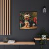 88302-104.jpg Yorkshire Terrier Vintage Christmas Framed Canvas