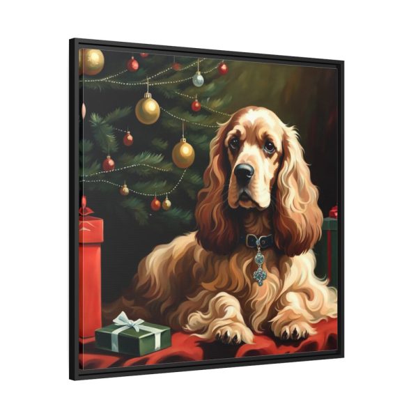 88302-105.jpg Cocker Spaniel Christmas Framed Canvas