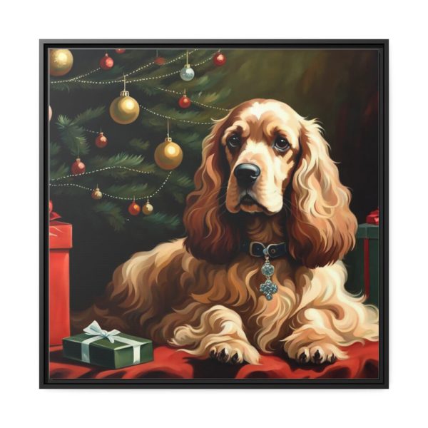 88302-106.jpg Cocker Spaniel Christmas Framed Canvas