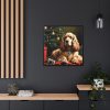 88302-109.jpg Cocker Spaniel Christmas Framed Canvas