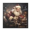 88302-116.jpg Santa Claus On A Sleigh Framed Canvas
