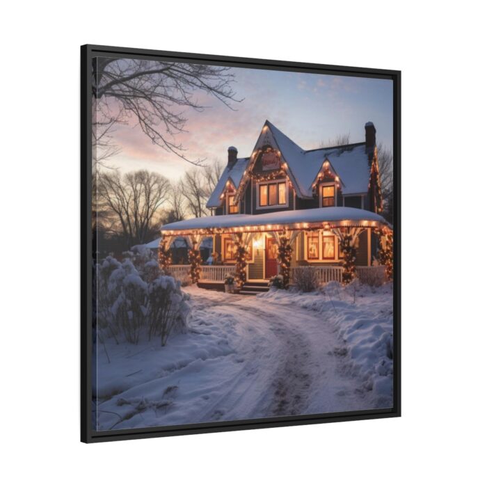 Christmas Decorated Home Framed Canvas - Image 1