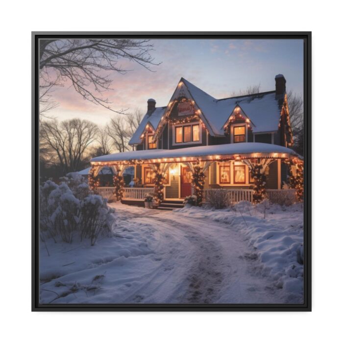 Christmas Decorated Home Framed Canvas - Image 2