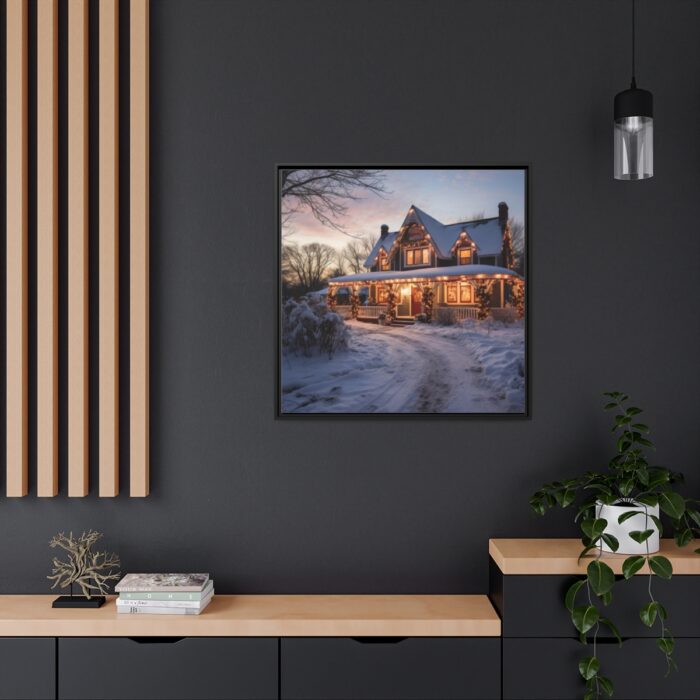 Christmas Decorated Home Framed Canvas - Image 5