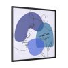 88302-140.jpg Contemporary Line Art Of A Face Framed Canvas