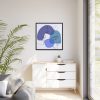 88302-143.jpg Contemporary Line Art Of A Face Framed Canvas