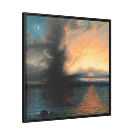 The Rock of Salvation by Samuel Colman Framed Canvas
