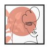 88302-151.jpg Contemporary Illustration of a Circle Framed Canvas