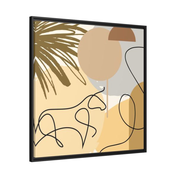 Abstract Animal Drawing Poster Framed Canvas