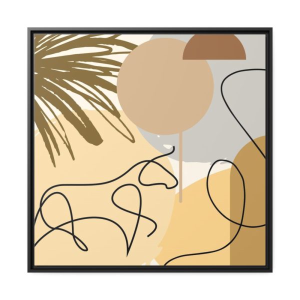 Abstract Animal Drawing Poster Framed Canvas