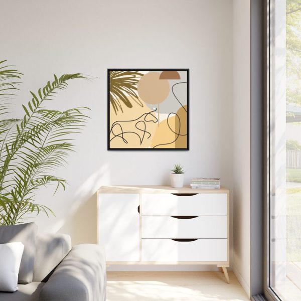 Abstract Animal Drawing Poster Framed Canvas