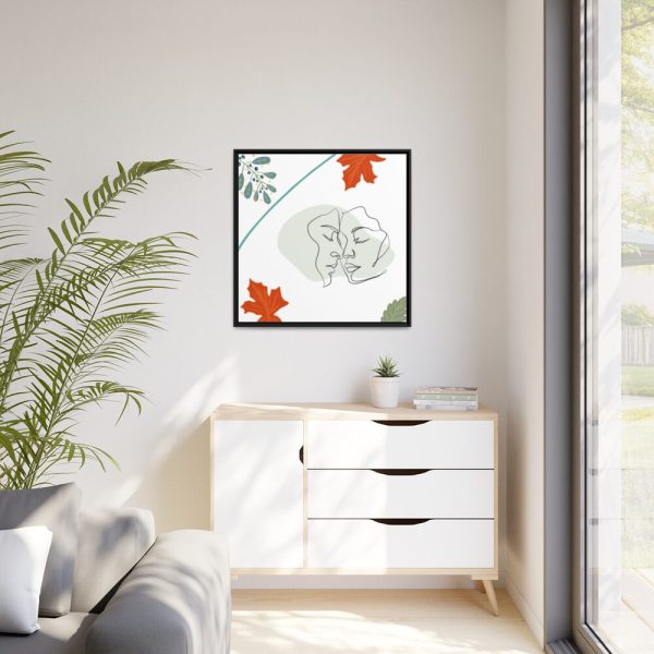 88302-173.jpg Modern Art Lovers Line Art Framed Canvas