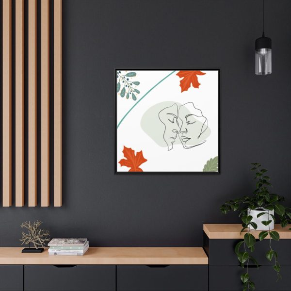 88302-174.jpg Modern Art Lovers Line Art Framed Canvas