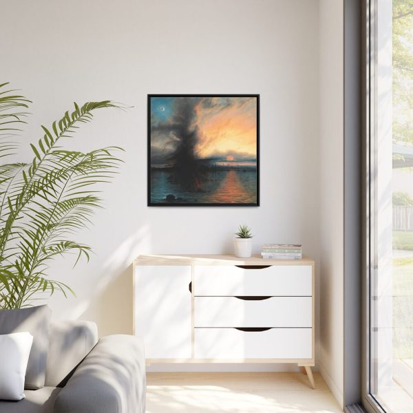 The Rock of Salvation by Samuel Colman Framed Canvas