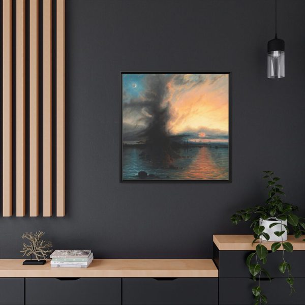 The Rock of Salvation by Samuel Colman Framed Canvas