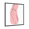 88302-190.jpg Modern Art Abstract Of A Lady Framed Canvas