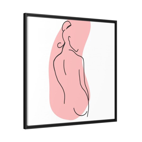 88302-190.jpg Modern Art Abstract Of A Lady Framed Canvas