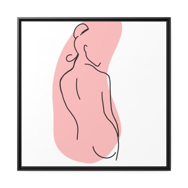 88302-191.jpg Modern Art Abstract Of A Lady Framed Canvas