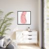 88302-193.jpg Modern Art Abstract Of A Lady Framed Canvas