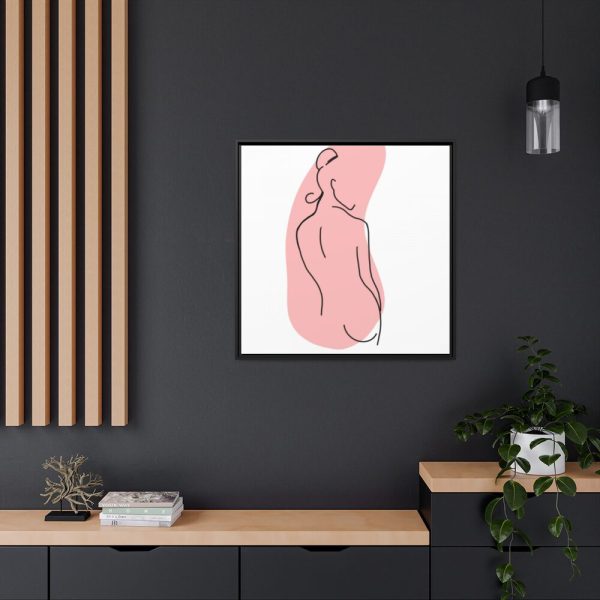 88302-194.jpg Modern Art Abstract Of A Lady Framed Canvas