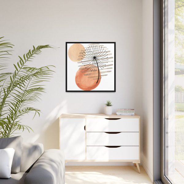 88302-203.jpg Abstract Dandelion Illustration Framed Canvas
