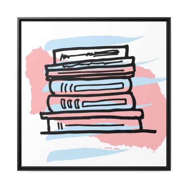 88302-206.jpg Abstract Books Illustration Framed Canvas
